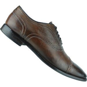 TO BOOT NEW YORK Men Dress Shoes David Size 11 M Brown Cap-Toe Brogued 2848